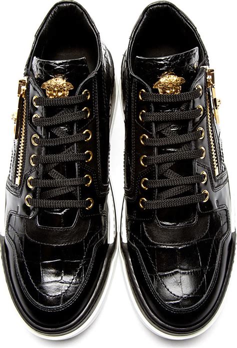 versace collection croc trainers|Versace shoes.